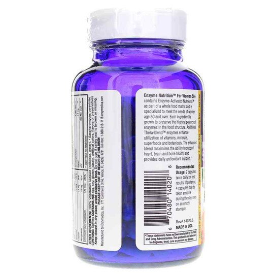 Women's 50+ Enzyme Nutrition Multivitamin, ENZ